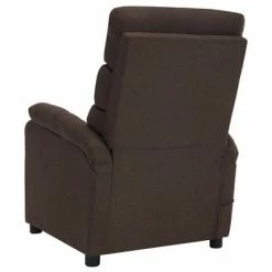 VidaXL Fauteuil inclinable de massage Marron Tissu -Fauteuils électriques Soldes image 6 321230