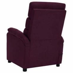 VidaXL Fauteuil inclinable de massage Violet Tissu -Fauteuils électriques Soldes image 6 321233