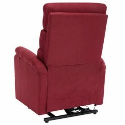 VidaXL Fauteuil inclinable de massage Rouge bordeaux Tissu -Fauteuils électriques Soldes image 6 321249
