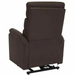 VidaXL Fauteuil inclinable de massage Marron Tissu -Fauteuils électriques Soldes image 6 321250
