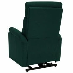 VidaXL Fauteuil inclinable de massage Vert foncé Tissu -Fauteuils électriques Soldes image 6 321252