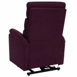 VidaXL Fauteuil inclinable de massage Violet Tissu -Fauteuils électriques Soldes image 6 321253