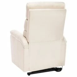 VidaXL Fauteuil inclinable de massage Crème Tissu -Fauteuils électriques Soldes image 6 321255