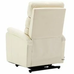 VidaXL Fauteuil inclinable de massage Blanc crème Similicuir 11 VidaXL Fauteuil inclinable de massage Blanc crème Similicuir -Fauteuils électriques Soldes image 6 321284