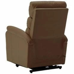VidaXL Fauteuil inclinable de massage Marron Similicuir -Fauteuils électriques Soldes image 6 321285