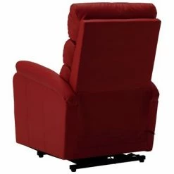 VidaXL Fauteuil inclinable de massage Rouge bordeaux Similicuir -Fauteuils électriques Soldes image 6 321287
