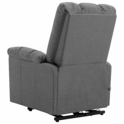 VidaXL Fauteuil inclinable de massage Gris clair Tissu -Fauteuils électriques Soldes image 6 321390