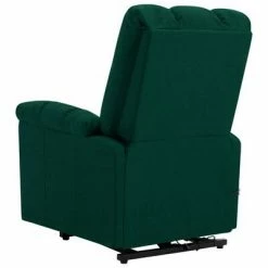 VidaXL Fauteuil inclinable de massage Vert foncé Tissu -Fauteuils électriques Soldes image 6 321396