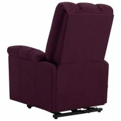 VidaXL Fauteuil inclinable de massage Violet Tissu -Fauteuils électriques Soldes image 6 321397
