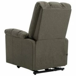 VidaXL Fauteuil inclinable de massage Taupe Tissu -Fauteuils électriques Soldes image 6 321398