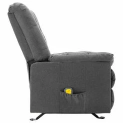 VidaXL Fauteuil de massage inclinable Gris clair Tissu -Fauteuils électriques Soldes image 6 321410
