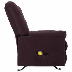 VidaXL Fauteuil de massage inclinable Violet Tissu -Fauteuils électriques Soldes image 6 321417