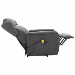 VidaXL Fauteuil de massage inclinable Gris clair Tissu -Fauteuils électriques Soldes image 6 324031