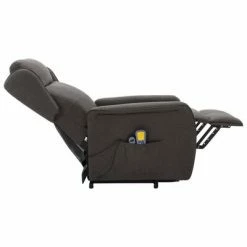 VidaXL Fauteuil de massage inclinable Gris foncé Tissu -Fauteuils électriques Soldes image 6 324032