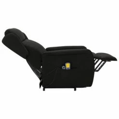 VidaXL Fauteuil de massage inclinable Noir Tissu -Fauteuils électriques Soldes image 6 324033