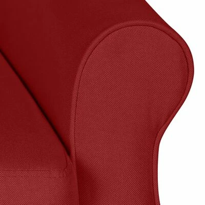 VidaXL Fauteuil de massage inclinable Rouge bordeaux Tissu 6 VidaXL Fauteuil de massage inclinable Rouge bordeaux Tissu – Image 6