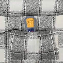 VidaXL Fauteuil de massage inclinable Gris blanc Tissu -Fauteuils électriques Soldes image 6 329313