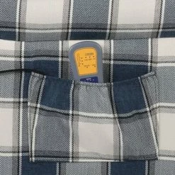 VidaXL Fauteuil de massage inclinable Bleu Tissu -Fauteuils électriques Soldes image 6 329316