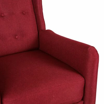 VidaXL Fauteuil de massage inclinable Rouge bordeaux Tissu 6 VidaXL Fauteuil de massage inclinable Rouge bordeaux Tissu – Image 6