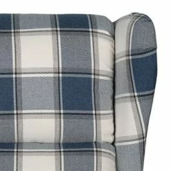 VidaXL Fauteuil de massage inclinable Bleu Tissu -Fauteuils électriques Soldes image 6 329483