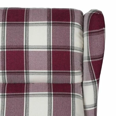 VidaXL Fauteuil de massage inclinable Rouge Tissu 6 VidaXL Fauteuil de massage inclinable Rouge Tissu – Image 6