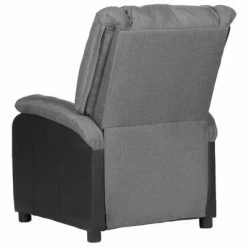 VidaXL Fauteuil de massage inclinable Gris clair Similicuir et tissu -Fauteuils électriques Soldes image 6 329496