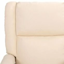 VidaXL Fauteuil de massage inclinable Crème Tissu -Fauteuils électriques Soldes image 6 329522