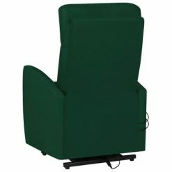 VidaXL Fauteuil de massage inclinable Vert foncé Tissu 11 VidaXL Fauteuil de massage inclinable Vert foncé Tissu -Fauteuils électriques Soldes image 6 329621