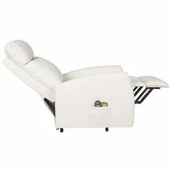 VidaXL Fauteuil inclinable de massage Crème Similicuir 11 VidaXL Fauteuil inclinable de massage Crème Similicuir -Fauteuils électriques Soldes image 6 329633