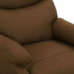 VidaXL Fauteuil de massage inclinable Marron Tissu -Fauteuils électriques Soldes image 6 329753