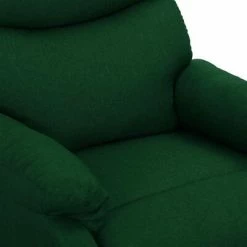 VidaXL Fauteuil de massage inclinable Vert foncé Tissu -Fauteuils électriques Soldes image 6 329755