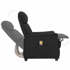 VidaXL Fauteuil de massage inclinable Noir Similicuir -Fauteuils électriques Soldes image 6 338857