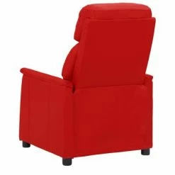 VidaXL Fauteuil de massage inclinable Rouge bordeaux Similicuir -Fauteuils électriques Soldes image 6 338863