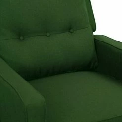VidaXL Fauteuil de massage inclinable Vert foncé Tissu 11 VidaXL Fauteuil de massage inclinable Vert foncé Tissu -Fauteuils électriques Soldes image 6 338972
