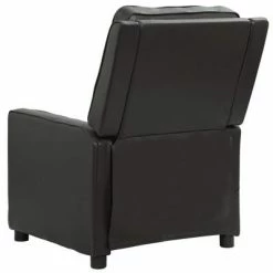 VidaXL Fauteuil de massage inclinable Noir Similicuir brillant -Fauteuils électriques Soldes image 6 338978