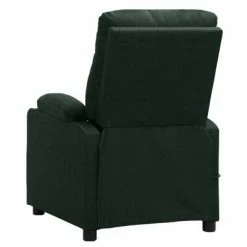 VidaXL Fauteuil de massage inclinable Vert foncé Tissu -Fauteuils électriques Soldes image 6 339118