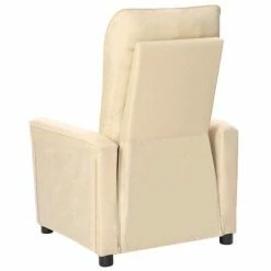 VidaXL Fauteuil de massage inclinable Crème Tissu -Fauteuils électriques Soldes image 6 342274