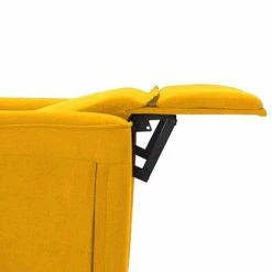 VidaXL Fauteuil de massage inclinable Jaune Tissu -Fauteuils électriques Soldes image 6 342276