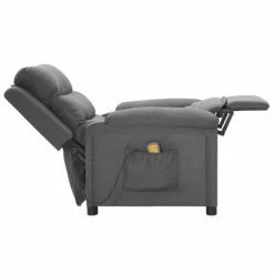 VidaXL Fauteuil de massage inclinable Gris clair Tissu -Fauteuils électriques Soldes image 6 342351