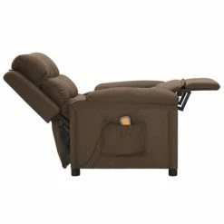 VidaXL Fauteuil de massage inclinable Marron Tissu -Fauteuils électriques Soldes image 6 342355