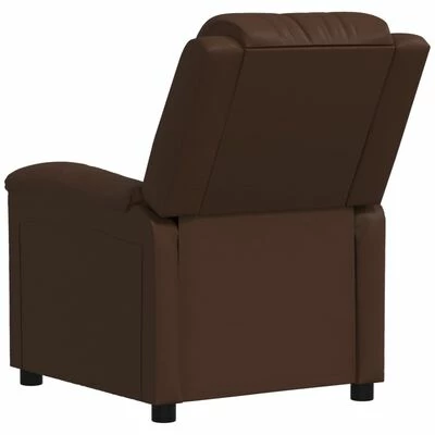 VidaXL Fauteuil de massage inclinable Marron Similicuir 6 VidaXL Fauteuil de massage inclinable Marron Similicuir – Image 6